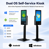 Kiosco Interactivo con Pantalla Táctil, Estilo Vertical, con Impresora POS y Dispositivo de Pago para Servicio Desatendido