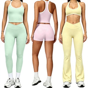 Conjunto Deportivo para Mujer, Ropa Deportiva Transpirable de Secado Rápido, Ropa Deportiva para Entrenamiento Físico, 6 Piezas, Venta al Por Mayor - Product Image 1