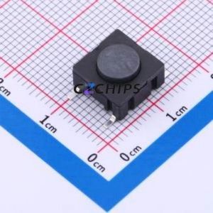 GT-TS133D-H064-L1 Tactile Switch SMD-4P,10x10mm Switch Single Pole Single Throw Round Button 3N Horizontal Mount - Product Image 1