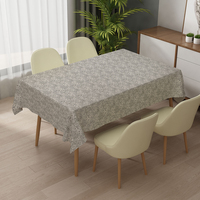 Nappe de table anti-taches RNPT, nappe rectangulaire en plastique marron, nappe en toile cirée lavable pour la maison, mariage, nappe en PVC en rouleau