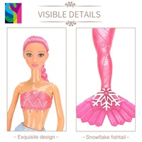 SY enfants mode poupée ensemble fille semblant jouer 14 pouces sirène poupée jouets