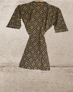 New Sale <b>Kimono</b> Robe Cotton Floral Hand Block Print Breathable Long Sleeve Nightwear & Women's <b>Beach</b> Cover-Up - Product Image 2