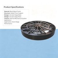Plateforme de scène rotative, base de scène ronde électrique tournante pour événements, spectacles, expositions, mariages
