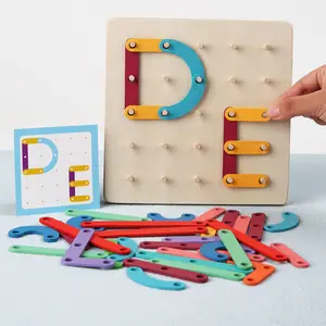 Quebra-cabeça de alfabeto digital interessante, quebra-cabeça de gráficos geométricos criativos, quebra-cabeça de variedade, brinquedo