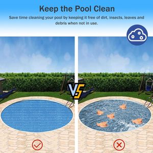Couverture solaire rectangulaire Blue Wave 12 pieds x 24 pieds, 12 mil, pour piscine, avec bulles thermiques pour retenir la chaleur et réduire l'évaporation - Product Image 2