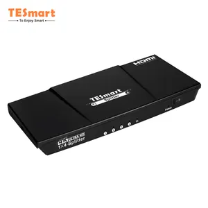 TESmart 4K HDMI फाड़नेवाला 1x4 का समर्थन करता है के लिए पूर्ण HD 4K और 3D ऑटो फाड़नेवाला एप्पल टीवी PS3 PS4 चार Hdmi फाड़नेवाला पर नज़र रखता है