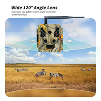 Caméra extérieure avec connexion Wi-Fi et contrôle par application, vidéo 4K 48MP, portée IR 30m/92ft, détecteur de mouvement pour la faune