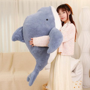 Nhà máy OEM ODM tùy chỉnh cá mập sang trọng Búp bê thú nhồi bông đồ chơi ném gối động vật biển thú nhồi bông lớn ôm gối sang trọng búp bê - Product Image 3