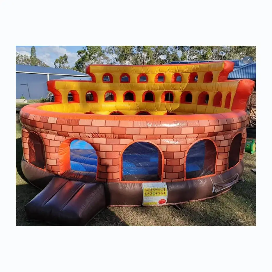 Roman Gladiator Arena Carnival Party Inflatable Interactive Gladiator Joust Game for kids adults