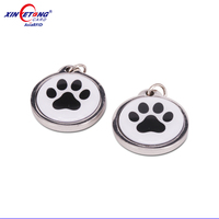 Collier RFID personnalisé pour animaux de compagnie avec image, étiquette époxy sans contact 13,56 MHz, carte d'identification pour la gestion des animaux et l'accès aux médias