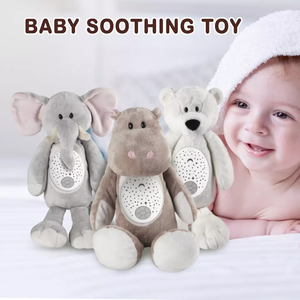Vendita calda ippopotamo peluche giocattoli <span class=keywords><strong>Baby</strong></span> Night Light Star Projector giocattolo per bambini musica Sleep Soother <span class=keywords><strong>Baby</strong></span> lenitivo Comfort Toy - Product Image 3