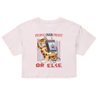 OEM ODM People Over Profit Crop top pour femmes