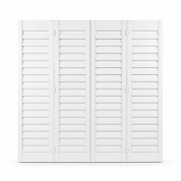 Volets modernes en PVC blanc, imperméables, sur mesure, pour fenêtres intérieures, salon, salle de bain, hôtel, villa