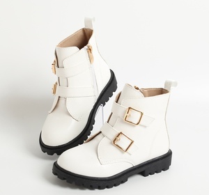 Botas de Tobillo Planas de Cuero Personalizadas para Niños, Otoño/Invierno - Product Image 3