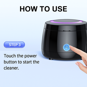 Máquina Limpiadora de Retenedores Dentales Profesional, Limpiador Ultrasónico UV <span class=keywords><strong>para</strong></span> Retenedores y <span class=keywords><strong>Brackets</strong></span> de Ortodoncia - Product Image 3