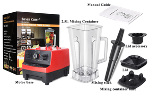 Machine à smoothies et desserts glacés, écologique, en acier inoxydable, grande capacité, mélangeurs faciles à nettoyer pour les légumes, les fêtes - Product Image 5