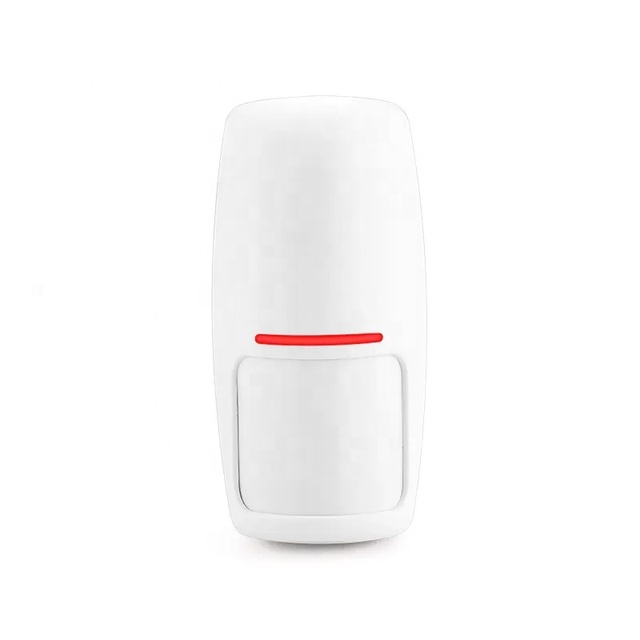 Keysecurity HW200B Wireless Home Smart Alarm System RF433Mhz PIR Human Motion Sensor Detector 80m Range 9V Battery White ABS