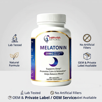 Capsules de mélatonine 20 mg de marque OEM, 60 capsules, compléments alimentaires pour le sommeil, compléments alimentaires