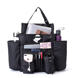 <b>Car</b> Organizer Storage Bag 25L 8-11 Pockets Black Polyester Hanging For <b>Car</b> <b>Interior</b> Use - Product Image 1
