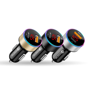 OEM 36 Wát USB Car Charger 6A sạc nhanh QC 3.0 Car Adapter tốc độ cao đa chức năng thông minh <span class=keywords><strong>pd</strong></span> Car Charger với hiển thị kỹ thuật số - Product Image 5