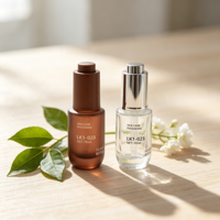 Flacon en verre mat transparent ou ambré multi-tailles de 10 ml pour lotion, sérum, lait pour le visage et le corps – Vente en gros