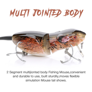 Richiamo di pesca del topo di richiamo dell'esca dura del ratto artificiale fatto a mano della fabbrica - Product Image 4