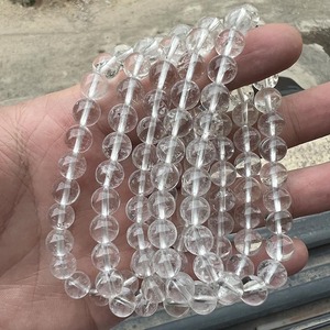 Bracelets de <span class=keywords><strong>Perles</strong></span> en Pierre Naturelle Cristal de Quartz et Agate de 6 mm et 8 mm, Faits à la Main, pour Femmes et Hommes - Product Image 3