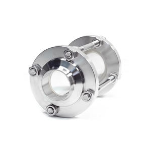 वेनसन 304 स्टेनलेस स्टील वेल्ड-ऑन दृष्टि ग्लास-सीधी दृष्टि ट्यूब, सुरक्षात्मक कवर अवलोकन विंडो के साथ - Product Image 3