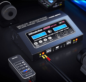 Chargeur-déchargeur de batterie double canal AC/DC SKYRC D400 400W en métal pour LiPo LiFe <span class=keywords><strong>NiMH</strong></span> NiCd, drones RC, modèles d'avions FPV, Guangdong - Product Image 3