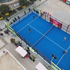 Precio de fábrica Seguridad Padel Court Fabricantes deportivos Tenis <span class=keywords><strong>Padlle</strong></span> canchas de tenis con techo - Product Image 1