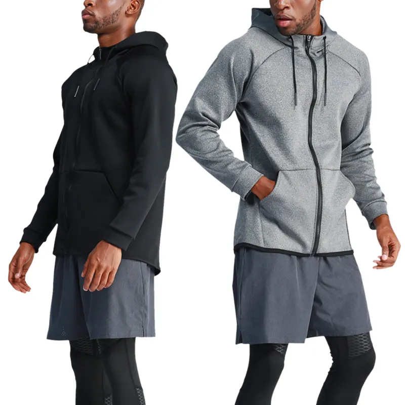 Yeni ürün özel logo erkek ceketler spor giyen spor eğitim koşu Hoodie eşofman erkekler için koşu egzersiz kıyafetleri erkekler