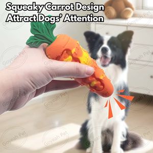 Juguete Masticable para Perros en Forma de Zanahoria de Colores Variados, Juguete de Silicona Resistente a Mordidas para Limpieza Dental y Dentición de Mascotas - Product Image 3
