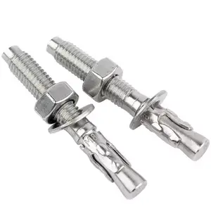 Ss 1/4 M12 Stainless Steel 304 Heavy Duty Wedge Stud Anchor Bolt M12 X 135 Galvanised M6 304 314 1/2' X 4-1/4'' M20x180mm