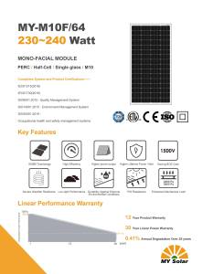 MYPVTECH 240W Bifaziale PERC-Solarmodule für Zuhause Qualitäts-PV-Module TÜV-Zertifiziert für den Heimgebrauch - Product Image 2