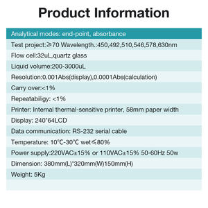 Analizador Químico Semiautomático Nuevo al por Mayor, Equipo de Bioquímica con Pantalla LCD para Laboratorio, Analizadores de Detección de Sangre de 6 Clases - Product Image 6