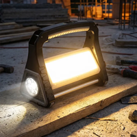 Lampe de travail LED à gradation progressive avec poignée et crochet, projecteur portable XTE COB avec aimant pour réparation automobile et atelier