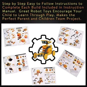 Robots solaires éducatifs à tige jouets 12 en 1 bricolage assemblage <span class=keywords><strong>Science</strong></span> ingénierie jouet kit de robot solaire Intelligent pour les enfants - Product Image 6