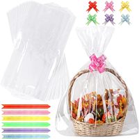Sacs thermorétractables en cellophane transparent personnalisés, qualité alimentaire, en plastique BOPP, film OPP pour l'emballage et les cadres photo