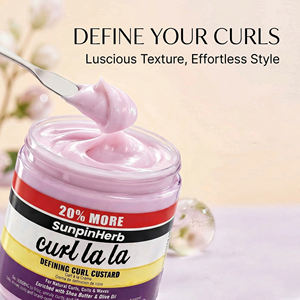 Crema Definidora de Rizos Shea Butter & Olive Oil Curl La La 18oz, Crema Capilar Ligera, Acondicionador Natural para Rizos - Product Image 3