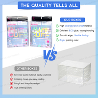 Hersteller Liefern Maßgefertigte Klare PP PVC PET Kunststoff-Verpackungsboxen Transparente Geschenkverpackung