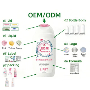 OEM Feminine Care Prebiotic Lactic Acid Anti <strong>Bacterial</strong> Balance Ph Gently Maintain Microbial <strong>Flora</strong> Balance Intimate Yoni Wash - Product Image 4