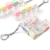 Breloque porte-clés anti-stress souple – Parfait pour la relaxation, bouton anti-stress DIY, capuchon de clavier lumineux, capuchons de doigts