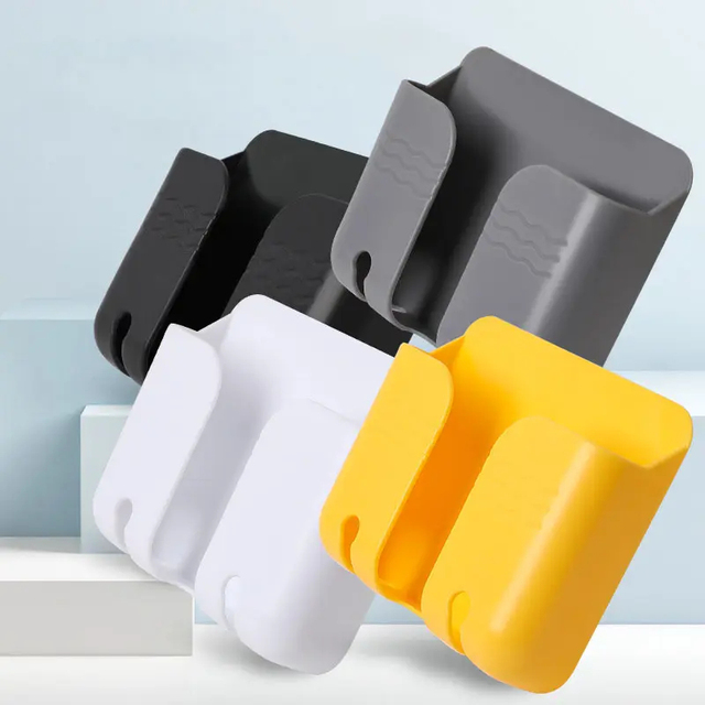 Aoniu Mobile Phone Holder Novelty Hook Home Wall Hanging Self Adhesive Hooks Wall Plug Storage Rack Sticky Hooks