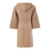 Peignoir en coton avec logo en relief Jacquard personnalisé de haute qualité pour femmes