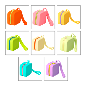 Modische <span class=keywords><strong>Mini</strong></span> Tragbare Silikon Wasserdichte Süßigkeiten-Aufbewahrungstasche Münzbörse mit Handschlaufe Reißverschluss-Geldbörse - Product Image 5