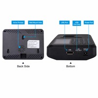 Máquina de Control de Asistencia con Huella Dactilar, Control de Acceso Biométrico con Teclado PIN y Pantalla LCD, Gran Venta