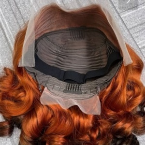 วิกผมลอนเด้งแบบซุปเปอร์ดับเบิ้ลดรอน 100% ผมแท้ 13x4 สีออมเบร - Product Image 4