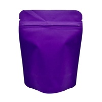 Pochette de cornue en mylar uni coloré givré en stock, debout et anti-odeur avec toucher doux pour l'emballage du lait et de la gelée