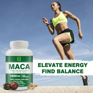 Cápsulas de raíz de Maca orgánica de marca personalizada para impulsar el equilibrio energético, hormonas, potenciadores de la salud naturales - Product Image 5
