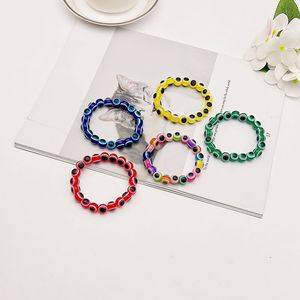Pulsera de Ojo Turco Elástica con Cuentas, Joyería Unisex, Regalo de Moda, Pulsera Multicolor con Amuleto de Protección, Diseño de Ojo Azul - Product Image 2
